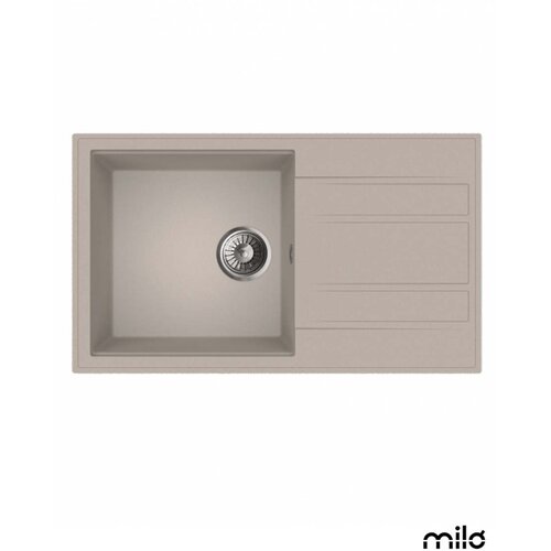 Milo Granitna sudopera Retto 78x46cm Pure sand &oslash;90 Cene