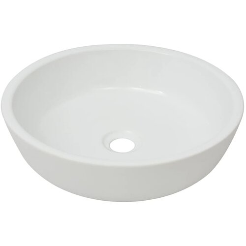 Maison Chic Umivalnik - Kopalna umivalnik - Lavabo Okrogel Keramičen Bele Barve 42x12 cm, (21685006) Cene