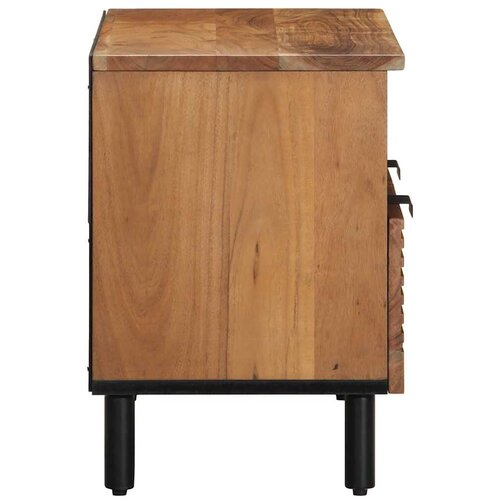  ormarić 70x33x46 cm Masivno drvo akacije - Prirodna 1 Drvo bagrema Slike