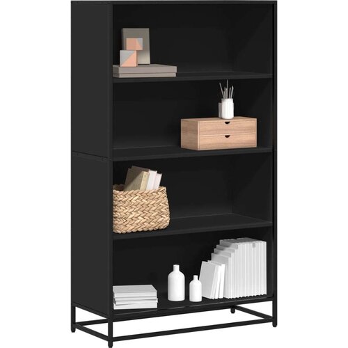 vidaXL Polica za knjige crna 80,5x35x139 cm izrađeno drvo Cene