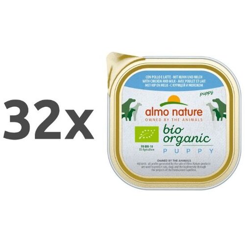 Almo Nature Bio Organic Puppy - pi&scaron;čanec 32 x 100 g Cene