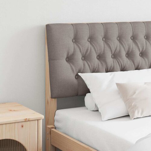 vidaXL Tapecirani uzglavlje Sivo-smeđa 200 cm Čvrsto borovo drvo Cijene