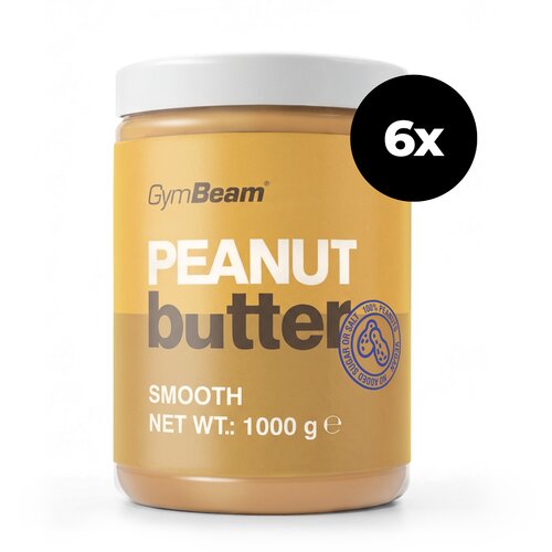 GymBeam Maslac od kikirikija 6 x 1000 g glatko Slike