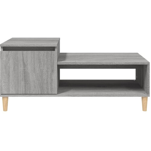 Stolić za kavu boja sivog hrasta 100x50x45 cm konstruirano drvo Slike