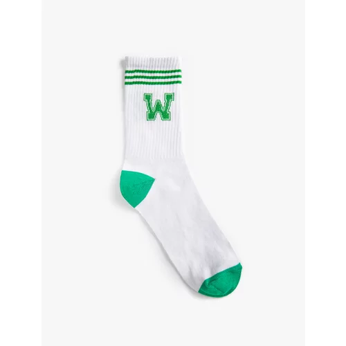 Koton College Socks Embroidery Detailed