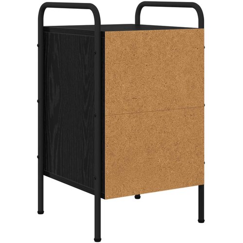  Noćni ormar Crni hrast 35 x 36,5 x 61 cm Konstruirano drvo Slike