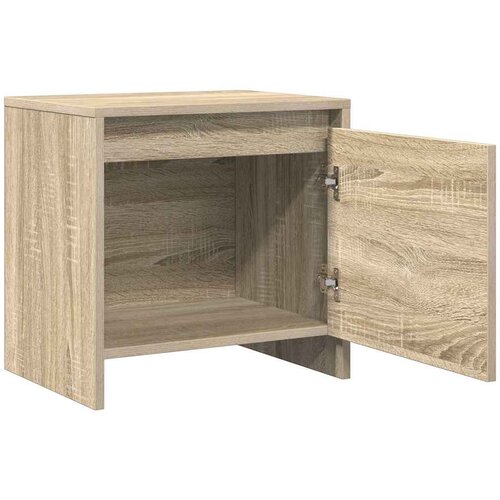  Noćni ormarići 2 kom boja hrasta sonome 45x34x44,5 cm drveni Bež Slike