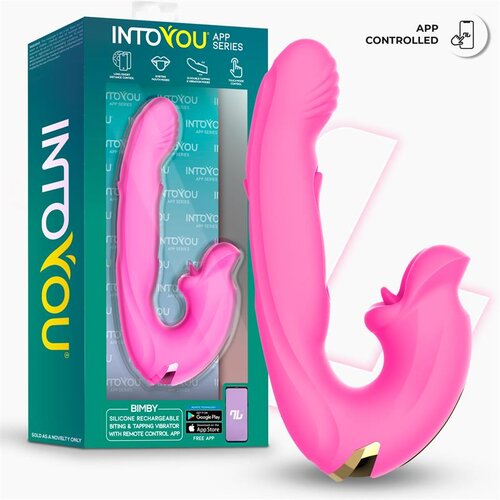 INTOYOU VIBRATOR Bimby Biting & Tapping App Pink Cene
