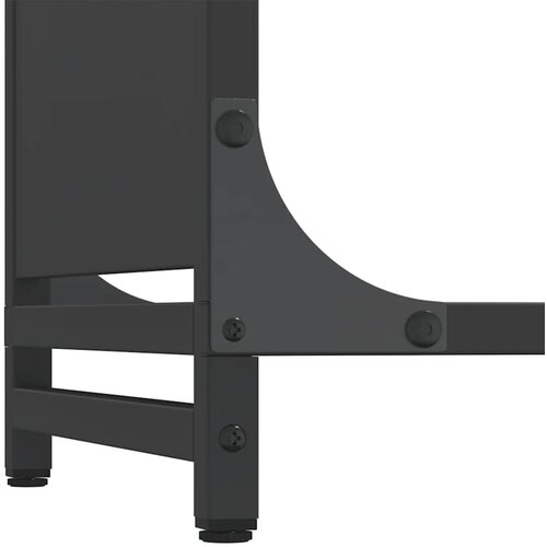  Stalak za drva crni 60x28x90 cm Hladno valjani čelik Slike
