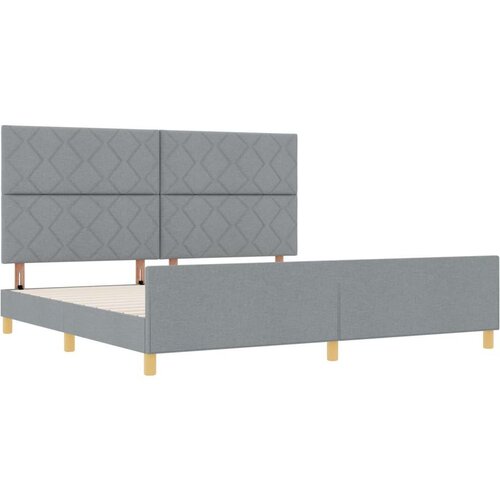 vidaXL Svjetlosiva Tkanina Krevetna Okvir 200x200 cm Cene