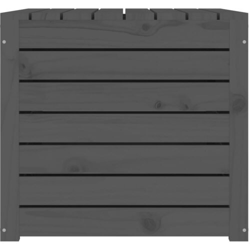  Vrtna kutija siva 101 x 50,5 x 46,5 cm od masivne borovine Slike