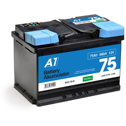 A1 Akumulator 12V/75Ah D+ Slike
