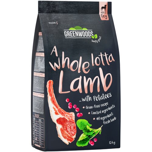 Greenwoods jagnjetina s krompirjem, &amp;scaron;pinačo in brusnicami - 4 x 1,5 kg Slike