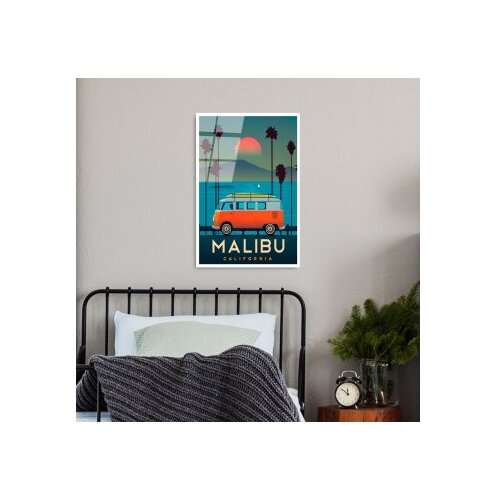 Wallxpert dekorativna slika od kaljenog stakla malibu (uv 1008) 30 x 45cm Slike