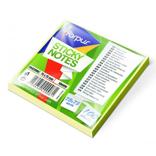 Forpus Blok samolepilni 75 x 75 mm Slike