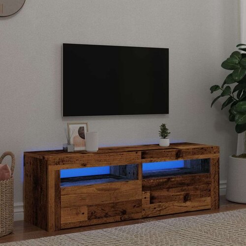 vidaXL TV ormarić LED boja drva 120x35x40 cm konstruirano drvo Cene