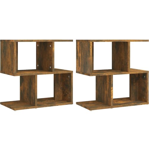 Maison Chic Dvo delni komplet Nočne omarice - Nočne mize dim. hrast 50x30x51,5 cm konstruiran les, (21689069) Slike