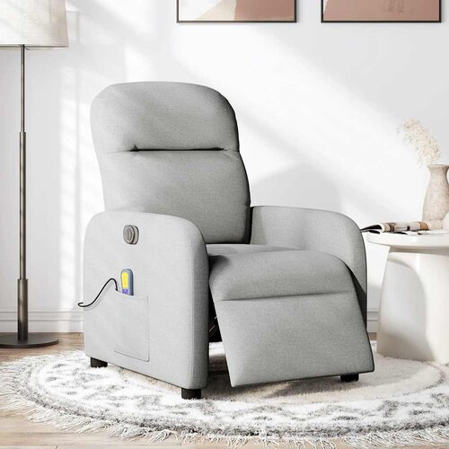 Maison Chic Električni masažni naslanjač - Relax naslanjač sivo blago, (22134921) Cene