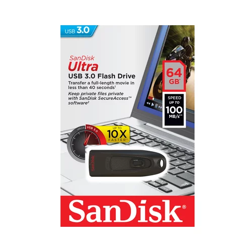 Sandisk Cruzer Ultra 3.0 USB 64GB 80MB/s USB ključ