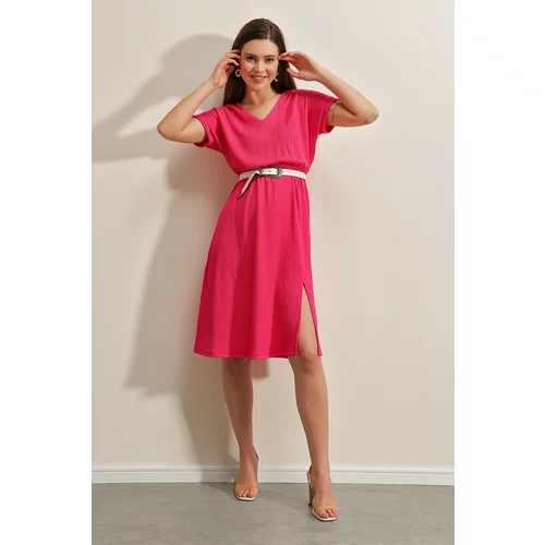 Bigdart Dress - Pink - Wrapover