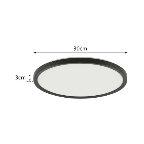  Brilagi - LED RGB prigu&amp;scaron;iva svetiljka ULTRA SLIM LED/18W/230V prečnik 30 cm crna + daljinski upravljač Slike
