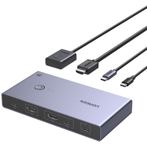 Ugreen KVM STIKALO CM731 2V1 USB-C HDMI ZA RAČUNALNIK, (5000261365) Cene