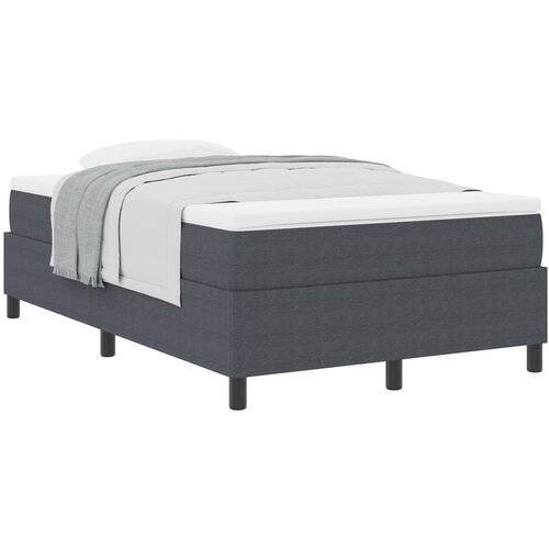 VidaXL Box Spring postelja z vzmetnico Temno siva Majhna dvojna žametna tkanina, (22080769) Slike