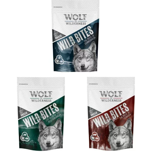 Wolf of Wilderness Isprobajte! Snack - Mesni zalogaji / Wild Bites Mix - Mix: Canada, Scandinavia, Mediterranean (540 g)