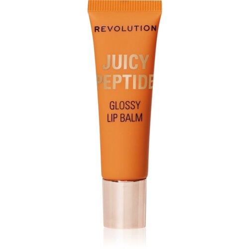 Makeup Revolution Juicy Peptide Lip Balm balzam za ustnice s peptidi odtenek Peach Bellini Orange 8 ml Slike