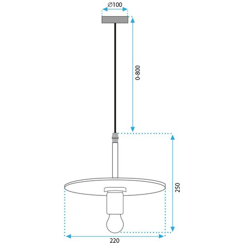 Toolight lampa viseća APP1181-1CP Slike