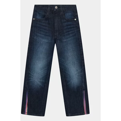 United Colors Of Benetton Jeans hlače 4EJVCE01X Mornarsko modra Straight Fit