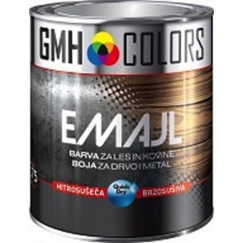 GMH COLORS emajl barva za les in kovino 0,75 l, ral 9006 srebrno siva Slike