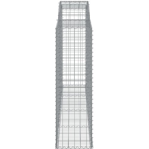  Lučne gabionske ko&amp;scaron;are 6 kom 300x50x160/180cm pocinčano željezo Slike