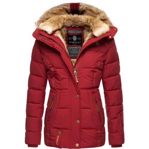 Marikoo Zimska jakna 'Nekoo' svijetlosmeđa / crvena