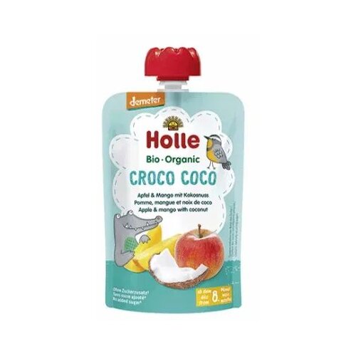 Holle Pire od jabuke, manga i kokosa &amp;quot;Croco coco&amp;quot; - Organski 100g, pakiranje 12 komada, xxl Slike