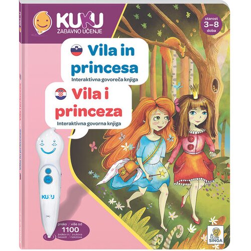Kuku interaktivna knjiga Vila in princesa (brez pisala) Slike
