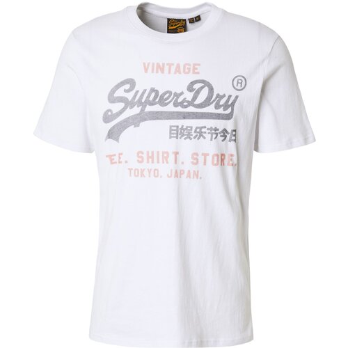 Superdry Majica 'HERITAGE' tamo siva / breskva / bijela Cijene