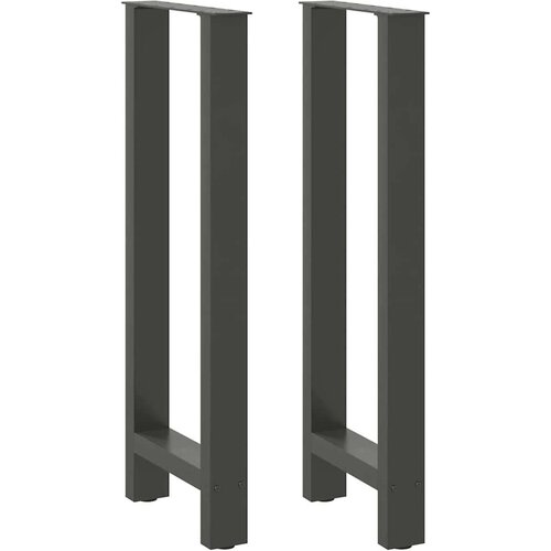  Noge za barsko mizo antracitne barve 2 kosa 40 x (100-101) cm jeklo Cene