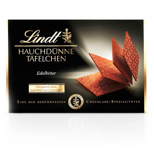 Lindt čokolada swiss thins dark 125g Slike