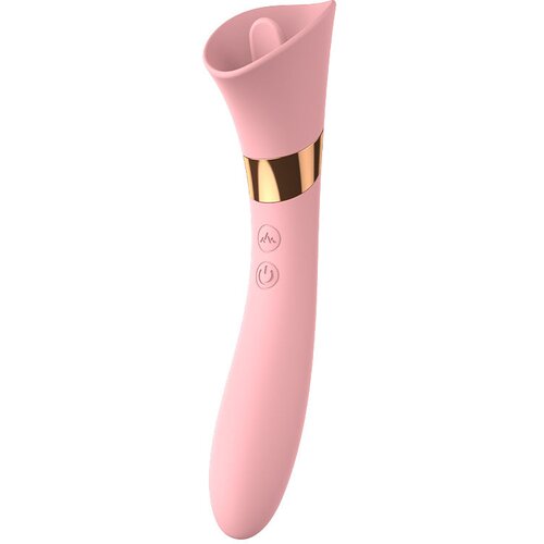 Iza Zatvorenih Vrata MZ2613 Rose Lick G-Spot Stimulator &amp;ndash; Klitoralni Vibrator sa Efektom Lizanja Slike