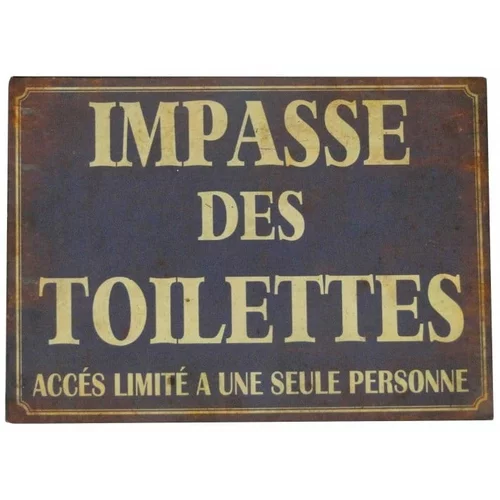 Antic Line Kovinski znak Impasse Des Toilettes