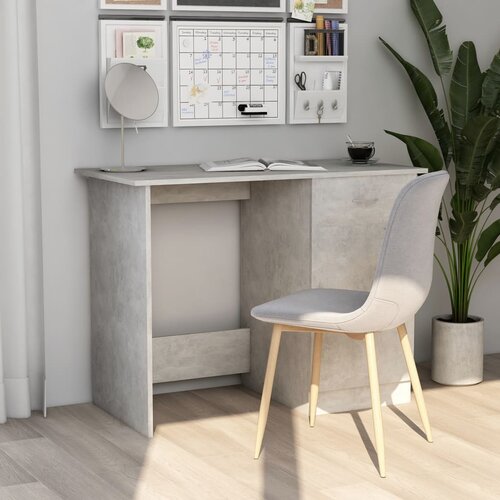vidaXL Pisalna miza betonsko siva 100x50x76 cm iverna plošča Cene
