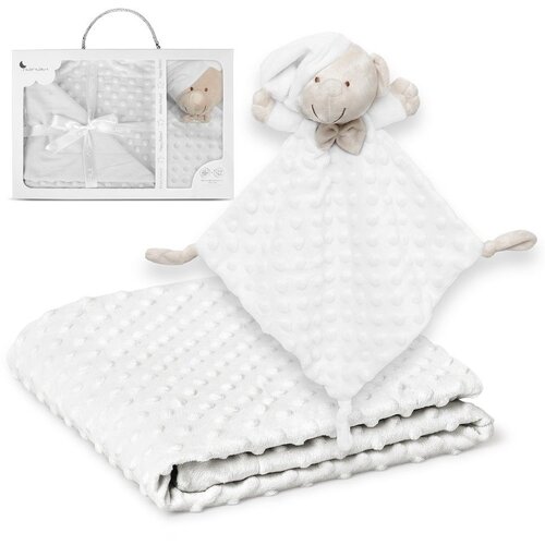 Interbaby set dekica Bubble i tje&amp;scaron;lica Bear Bijela Slike