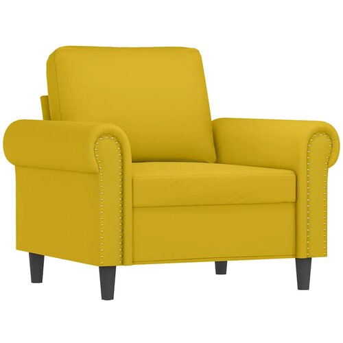  4-dijelni set sofa s jastucima žuti bar&amp;scaron;unasti Slike