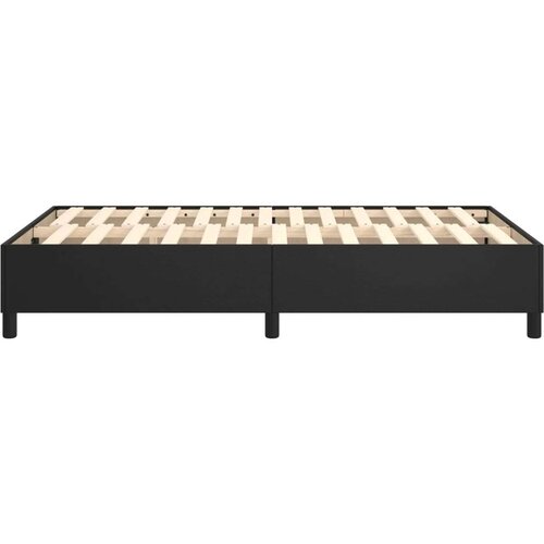 VidaXL Okvir za krevet s oprugama crni 120 x 200 cm od umjetne kože Slike