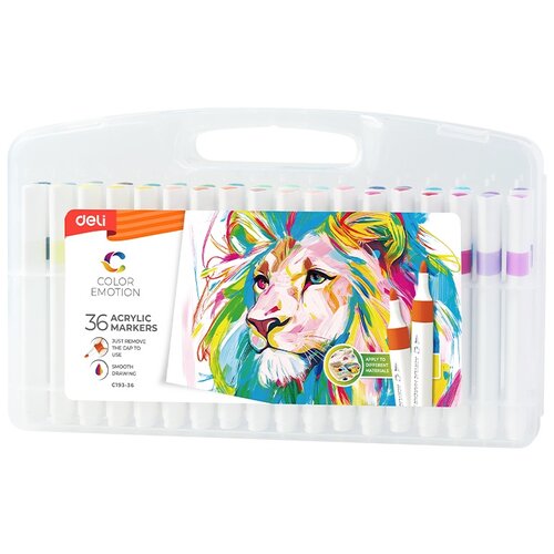 Set od 36 akrilnih markera Color Emotion EC193-36 Slike