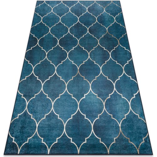 RugsX Preproge ANDRE 1181 pralna preproga Maroška detelja proti 160x220 cm Modra Cene