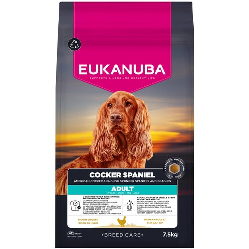 Eukanuba Adult Breed Care Cocker Spaniel - 2 x 7,5 kg Slike