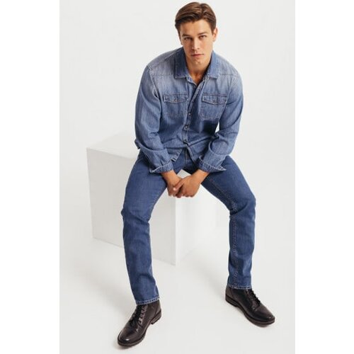 Legendww muska teksas kosulja plave boje Cene