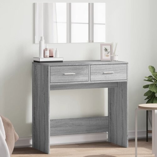 vidaXL Toaletni stolić s ogledalom boja sivog hrasta 80x39x80 cm Cijene